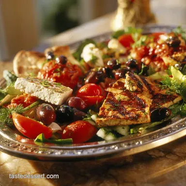 The Grand Summer Salad Platter Mezze Feast for FussFree Entertaining Recipe Card