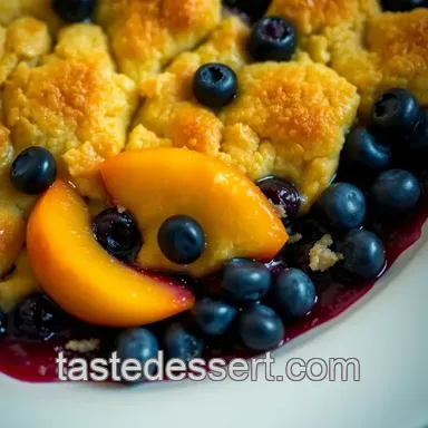 Delight in Summer with My Best Peach Blueberry Cobbler Recipe Recipe Card