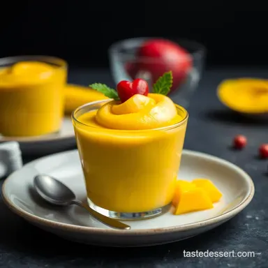 Sunshine Mango Mousse: A Taste of the Tropics! Recipe Card