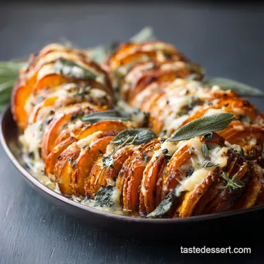 Sweet Potato Tian: Elegant Gruy&egrave;re Sage Recipe for Fall Recipe Card
