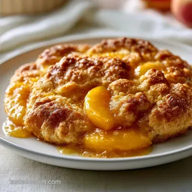 Sweet Sliced Peach Dessert: 8 Servings