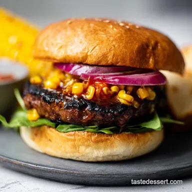 Best Sides for BBQ Burgers Try My Grilled Corn Salad Recipe Card