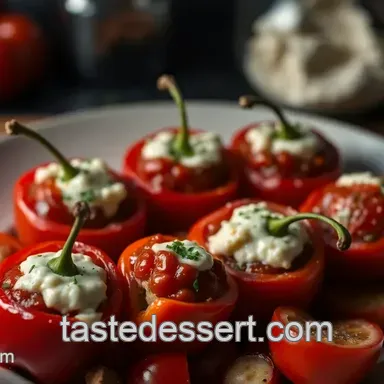 Stuffed Cherry Peppers: A Sweet & Spicy Antipasto Bite!