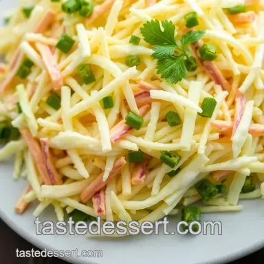 Tangy Coleslaw presentation