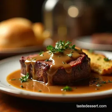 The Perfect Sunday Joint Tender Roast Beef with Rich Pan Gravy Recipe Card