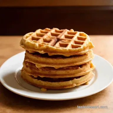 My Secret to Belgian Waffles are crispy on the Outside Recipe Card