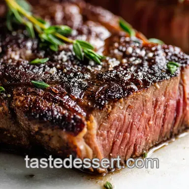 The Ultimate Reverse Sear Steak presentation