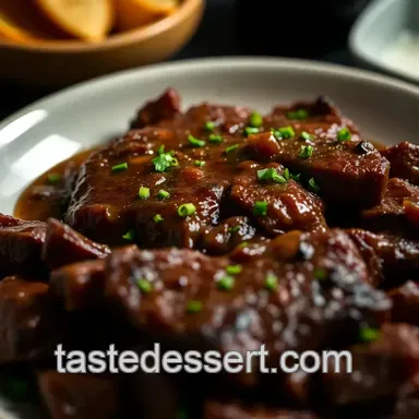 The Ultimate Steak Tenderizer Marinade presentation