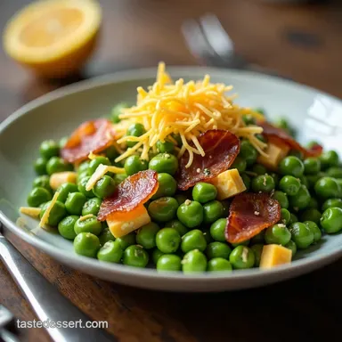 The Best Pea Salad Recipe with Bacon and Sharp Cheddar