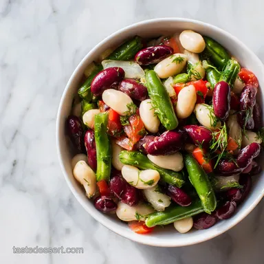 Three Bean Salad Recipe with Green Beans in 17 Minutes