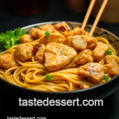 Ultimate Three Cup Chicken Noodles: Quick, Sticky & Delicious! Recipe Card