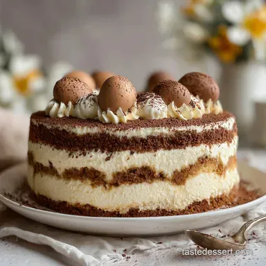 Tiramis&ugrave; Torta per Feste Silky Cream Recipe Card