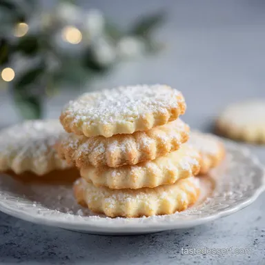 Swedish Butter Cookies with Almond Extract for 24 Servings Recipe Card