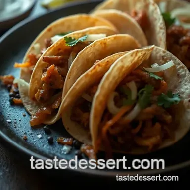 Tripas Tacos: Crispy & Delicious Street-Style Intestine Tacos presentation