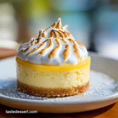 Triple Lemon Meringue Cheesecake for 12 Recipe Card