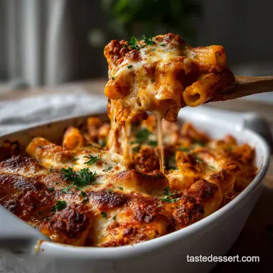 Baked Ziti Casserole: The Ultimate Cheesy Comfort Dish Recipe Card