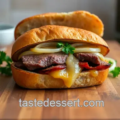 Ultimate Flank Steak Sandwich: Juicy, Flavorful & Easy to Make Recipe Card
