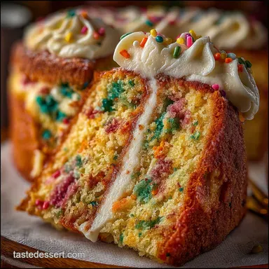 The Ultimate Homemade Funfetti Cake Recipe Truly Moist Recipe Card