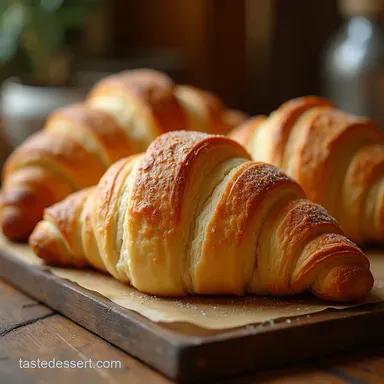 Authentic Homemade Croissants Recipe Flaky Buttery Layers Recipe Card