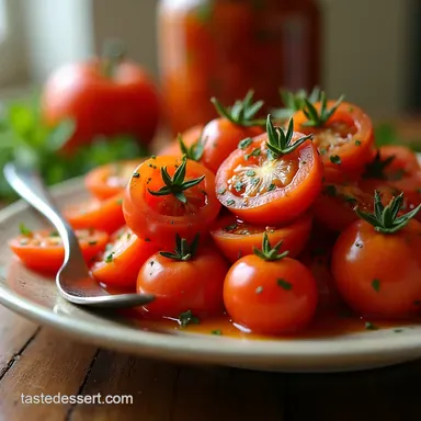 Sunshine in a Jar The Ultimate Marinated Tomatoes Recipe Recipe Card