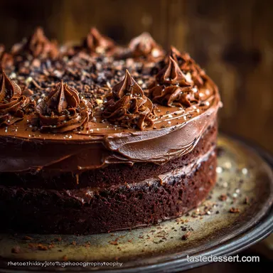 Nutella Chocolate Cake Ultimate Fudge Layer Cake Easy Showstopper Recipe Card