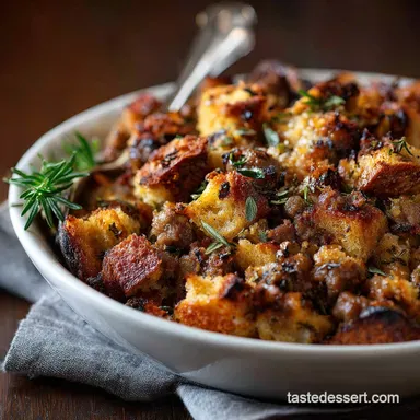 Thanksgiving Stuffing: Ultimate Sourdough Sausage Recipe Recipe Card
