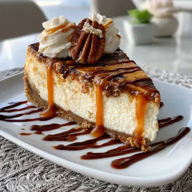 Turtle Cheesecake Recipe for 14 Servings Recipe Card