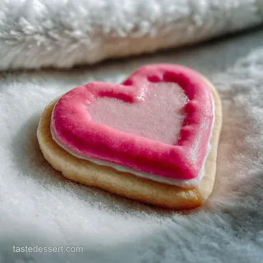 Cutest Valentines Day Sugar Cookie with Royal Icing: No Spread Recipe Card