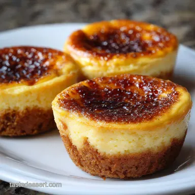 Vanilla Bean Cr&egrave;me Br&ucirc;l&eacute;e Cheesecake Cupcakes in 42 Minutes