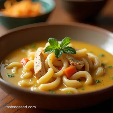 The Velvety Comfort RestaurantQuality Creamy Chicken Noodle Soup Recipe Card