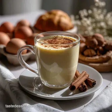 Homemade Eggnog: The Creamy Custard Recipe You Need Recipe Card