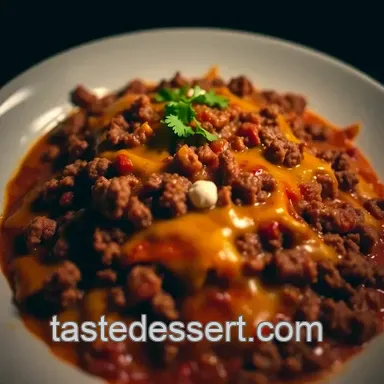 Weeknight Fiesta: Classic Ground Beef Enchiladas presentation