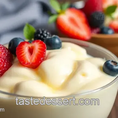 Easy Whisked Vanilla Pudding with Berries Delight: A Family Favorite