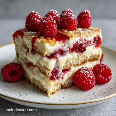 White Chocolate Raspberry Tiramisu: A Decadent Layered Delight Make-Ahead Recipe Card