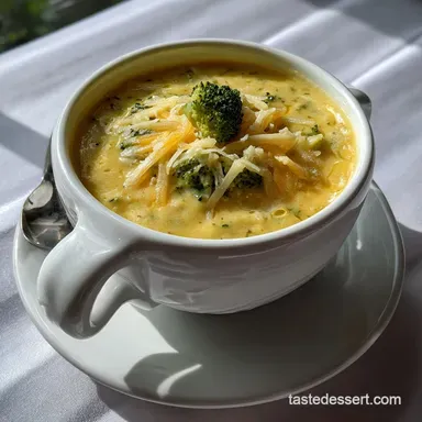 Yummy Broccoli Cheese Soup: Velvety, No-Fail Texture Recipe Card