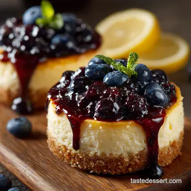 Lemon Blueberry Cheesecake Recipe My Zesty Dream Recipe Card