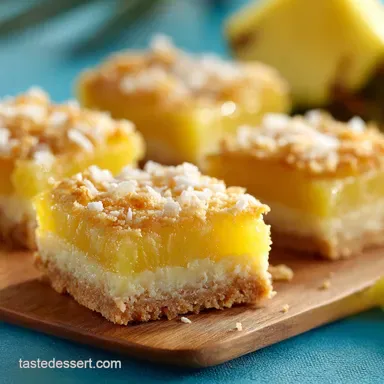 Pineapple Bars with Shortbread Crust The Easiest Tropical Dessert Recipe Card