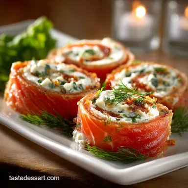 Quick Smoked Salmon Pinwheels with Cream Cheese Dill