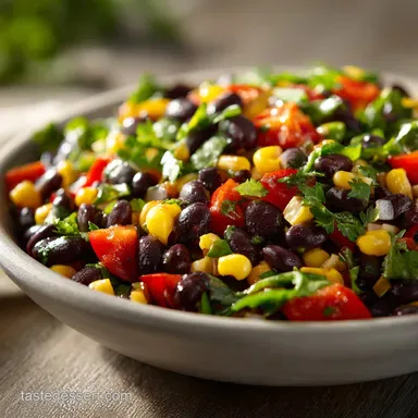 Southwestern Black Bean Salad: Easy, Vibrant Summer Side Dish Recipe Card