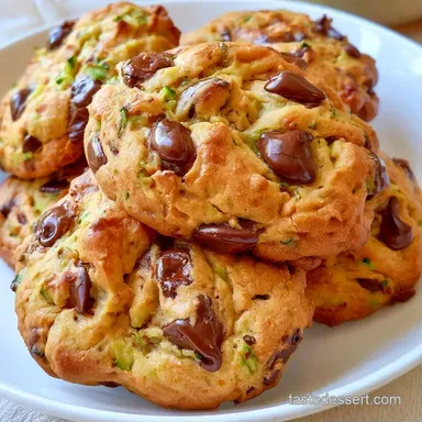 Zucchini and Chocolate Chip Cookies (24) Recipe Card