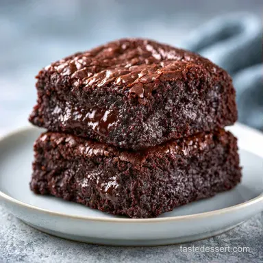 Zucchini Chocolate Brownies in 45 Min Recipe Card