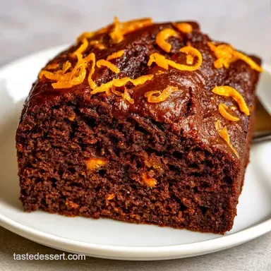 Zucchini Chocolate Orange Cake for 12 Recipe Card