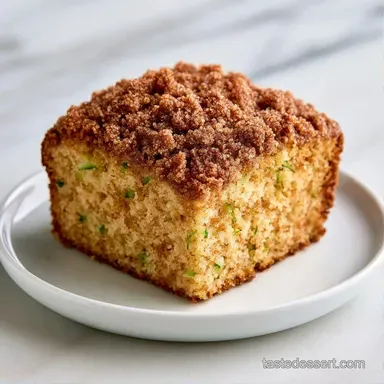 Zucchini Coffee Cake with Sour Cream Recipe Card