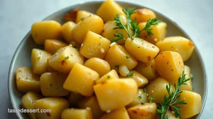 Classic Boiled Potatoes with Garlic and Herbs