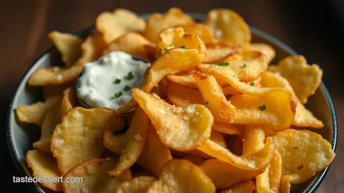 Crispy Homemade Sour Cream and Onion Chips