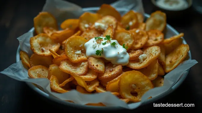 Crunchy Onion and Sour Cream Potato Chips