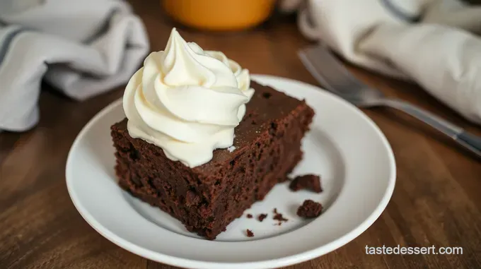 Decadent Chocolate Cake with Velvety Ice Cream