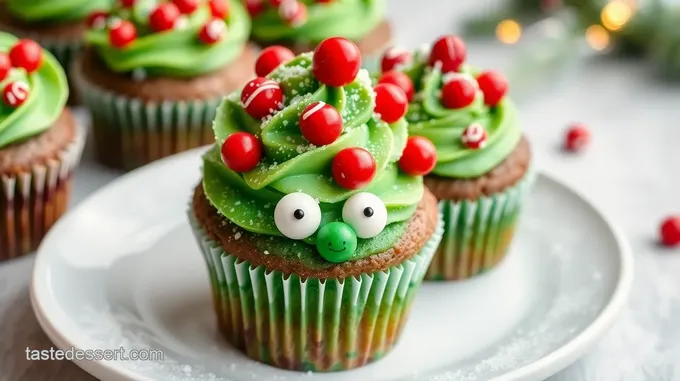 Easy Grinch Desserts – Grinchy Green Cupcakes