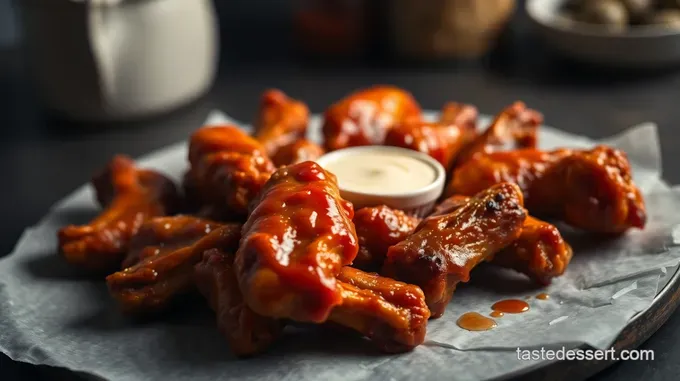 Fiery Hot Wings with Tangy Sauce