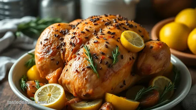 Herb-Infused Roast Chicken with Lemon and Garlic
